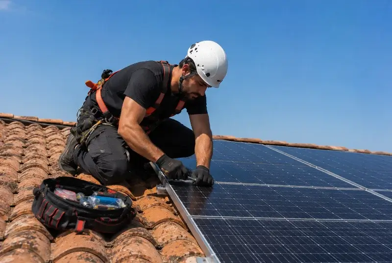 Maintenance et monitoring de panneaux solaires à Espelette