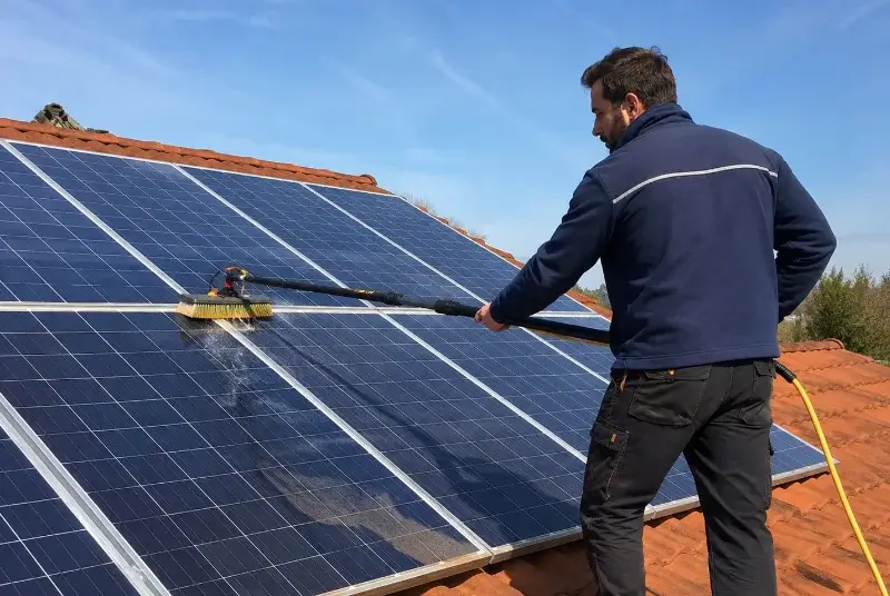 Nettoyage et entretien de panneaux solaires à Espelette