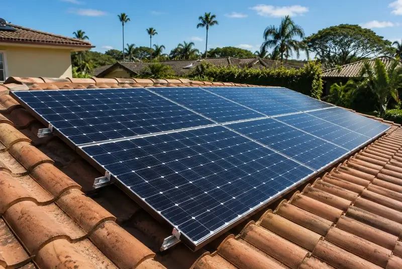 Installation de panneaux solaires à Espelette